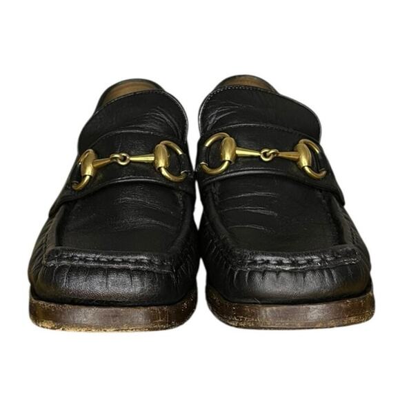 ***SOLD*** Gucci Vegas Womens Horsebit Block Heel Loafers Size EU 34.5 US 5 - Picture 3 of 8